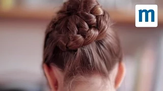 Easy French plait up-do