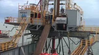 See an oil rig in action
