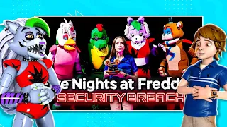 FNAF SECURITY BREACH but in REAL LIFE?!  REACT with Roxanne Wolf