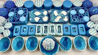 ASMR Peeling off the film 💙 Сrushing soap boxes with starch 💙 clay cracking balls 🧼 Relaxing sounds