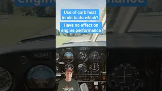 Private Pilot Test Prep / Carburetor Heat Engine / Learn To Fly / How To Fly #flighttraining