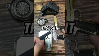 I guess you will like this mini glock keychain with bullets.🤩#ematok #minigun #miniglock #mini