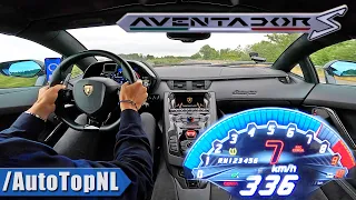 LAMBORGHINI AVENTADOR S V12 *336km/h* on AUTOBAHN [NO SPEED LIMIT] by AutoTopNL