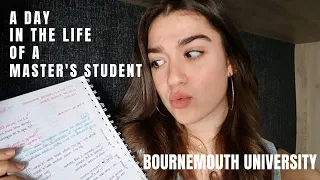 A DAY IN THE LIFE OF A MASTER'S STUDENT // Bournemouth University | Uni Vlog Diaries | Dafy