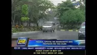 PAGASA, opisyal na inianunsyo ang pagpasok ng tag-ulan