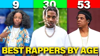 BEST RAPPERS BY AGE (9 - 64)