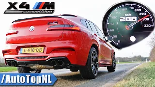 BMW X4M Competition 0-288km/h ACCELERATION TOP SPEED & SOUND by AutoTopNL