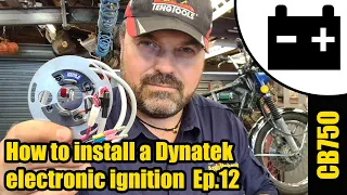 CB750 -  How to install Dynatek electronic ignition & set ignition timing #1479