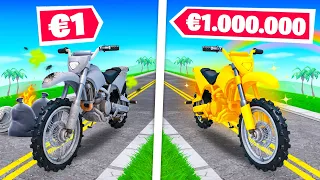 Moto à 1€ vs Moto à 1.000.000€ sur FORTNITE