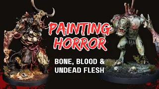 How to Paint Horror: Painting Flesh Eater Courts Undead Flesh, Blood and Bones