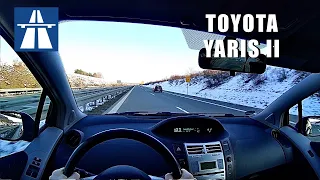 2007 Toyota Yaris II | 1,3 VVT-i | POV Top Speed Drive on German Autobahn