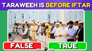 True Or False Ramadan Edition | Islam Quiz (no music)