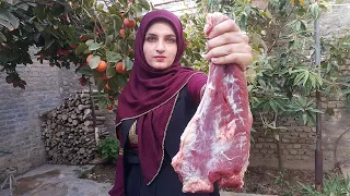 Most Delicious Lamb Stew Recipe (Gheymeh) Cooked  in our village house
