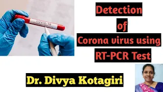 Detection/Diagnosis of corona virus using Real Time PCR#covid 19 diagnosis#RT-PCR test#Genes & Genus