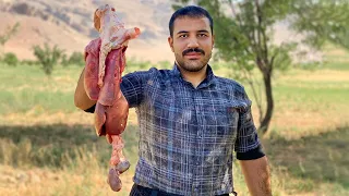 Cooking Lamb Liver, Heart and Kidneys Delicious kebab