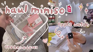 🛒haul miniso y muchos unboxings📦 | apple watch serie 3 ⌚ sofiapricot