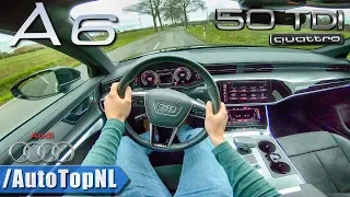 2019 Audi A6 50 TDI Quattro S-Line POV Test Drive by AutoTopNL