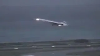 Concorde Air France take off from Nice