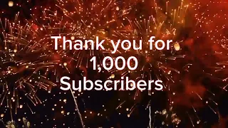 Thank you for 1k Subscribers!