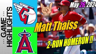 Los Angeles Angels vs Guardians [Matt Thaiss 1 HIT 2 RUNS] May 26, 2024 | Angels for the lead 🤠