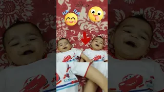 Cute Twin Babies Laughing Short | #twins #cutebaby #trending #viral #viralvideo #shorts