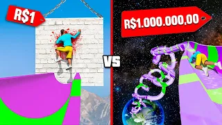 ESCORREGADOR DE R$1 vs ESCORREGADOR DE R$1.000.000,00 no GTA 5