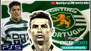 CRISTIANO RONALDO no Sporting Portugal PES2021 | Gols and Skills MY CLUB PS5