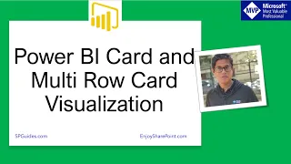 Power BI card and multi row card visualization | power bi card visual | power bi multi row card