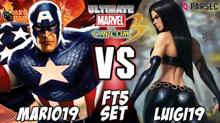 UMVC3 Parsec FT5 Set - Mario19 (Captain America/Hulk/TaskMaster) VS Luigi19 (Felicia/X-23/C.Viper)