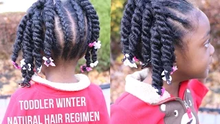 Toddler Winter Natural Hair Regimen + 3 Protective Styles