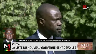 Sénégal : la liste du nouveau gouvernement dévoilée. Lecture