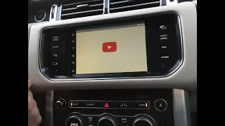 Land Rover, Range Rover - Youtube на штатном мониторе