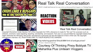 CREDIT CARD  / PILIPINAS / THINKING PINOY / BOLDYAK TV / MAHARLIKA / REACTION VIDEO 2022 EPS 001