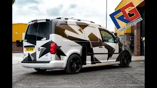 VW Caddy Camo Wrap