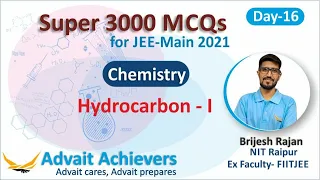 Crack Jee Main 2021 | Super 3000 | Day 16 Chemistry | Hydrocarbon-I | By Brijesh Rajan ( Ex-FIITJEE)