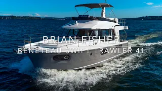 Swift Trawler 41 at the Miami Boat Show In Stock at Cape Yachts. Embrace Trawler Life!