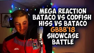 BATACO vs CODFISH | HISS vs BATACO | Grand Beatbox SHOWCASE Battle 2018 | Reaction (ENG SUB)