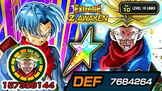 100% EZA TEQ TRANSFORMING TRUNKS LEVEL 10 LINKS SHOWCASE! Dragon Ball Z Dokkan Battle