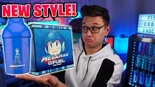 New Box Style & Shaker For The New MEGA MAN GFUEL Flavor! - BLUE BOMBER SLUSHEE