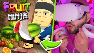 Am jucat JOCUL COPILARIEI MELE dar in VR! Fruit Ninja VR 2