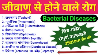 जीवाणु से होने वाले रोग | jivanu se hone wale rog | bacterial diseases | jivanu janit rog | class 12