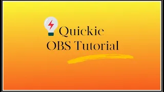 The Sims 3 || Quickie OBS Tutorial