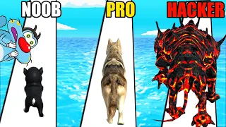 NOOB vs PRO vs HACKER | In Doggy Run | With Oggy And Jack | Rock Indian Gamer |