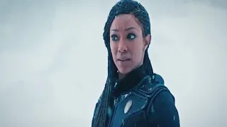 Star Trek Discovery Season 3 Episode 9 Burnham and Georgiou Meet Carl Entity (HD)