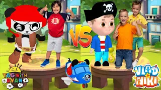Tag with Ryan vs Vlad and Niki Run - Pirate Combo Panda vs Pirate Vlad and Nikita - All Characters