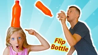 Милана РЕШИЛА ПОИГРАТЬ в БУТЫЛКА ВОДЫ ЧЕЛЛЕНДЖ или NEW Flip Bottle Challenge для детей