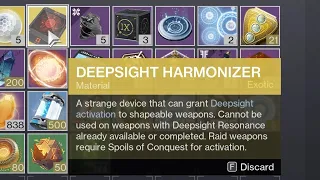 How The "Deepsight Harmonizer" Works To Unlock Weapon Patterns [Destiny 2]