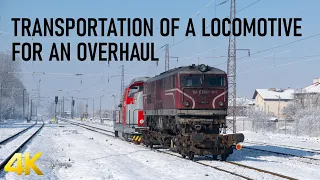 Transporting a locomotive for an overhaul
