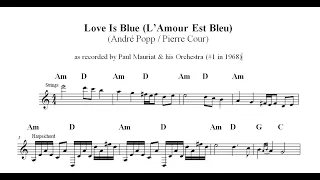 Chords for Love Is Blue (Paul Mauriat)