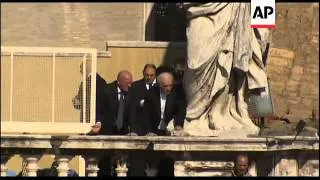 Protester disrupts Pope's mass, climbs apostolic palace